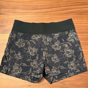 Floral Black Women's Shorts